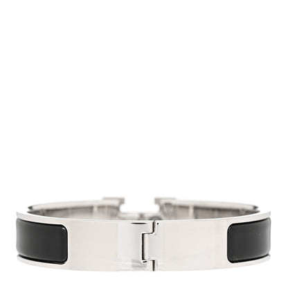 Hermes Enamel Narrow Clic Clac H Bracelet PM Black 3 of 4