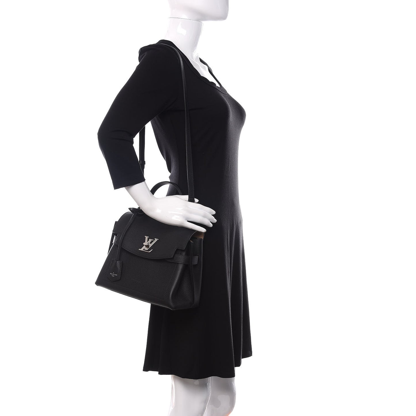 Calfskin Lockme Ever BB Black