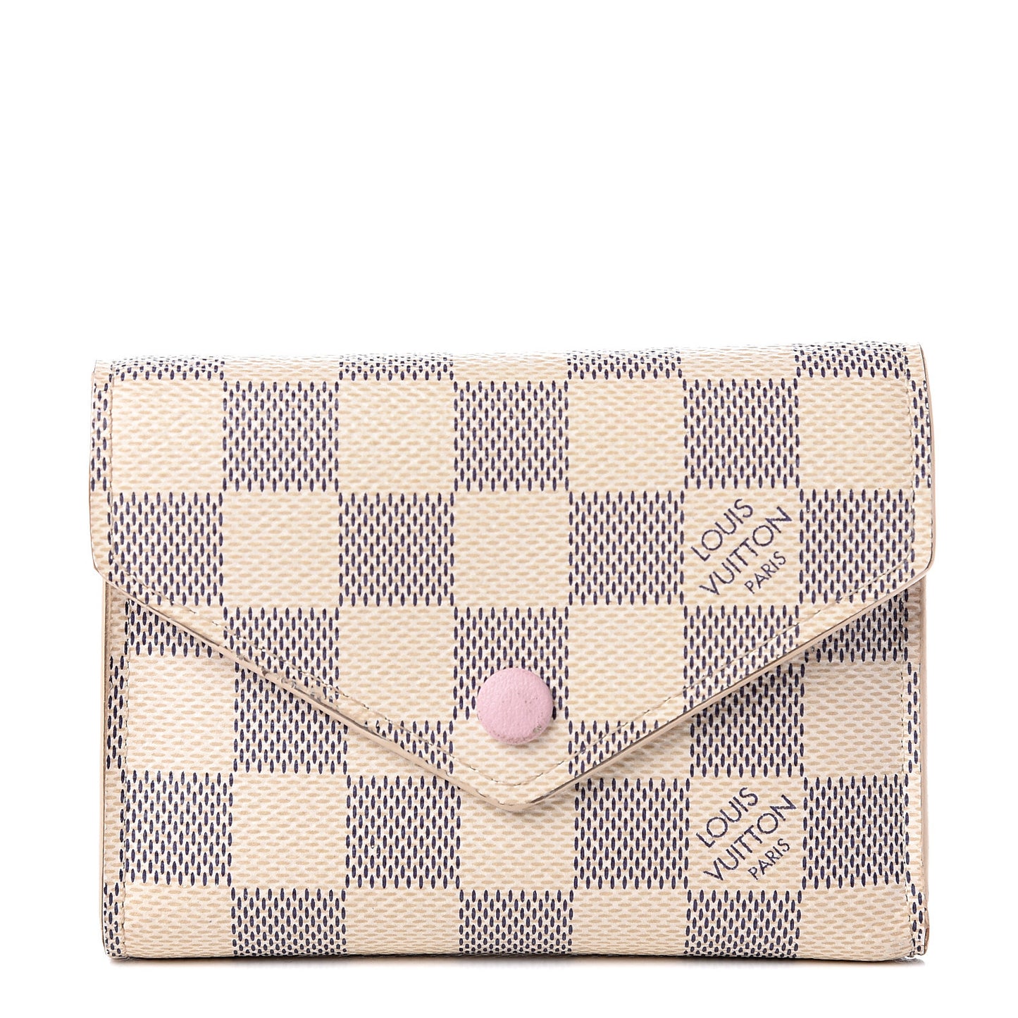 Damier Azur Victorine Wallet Rose Ballerine