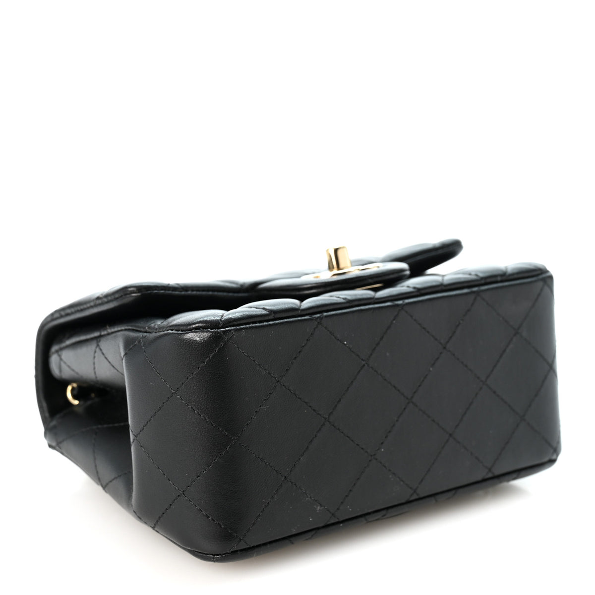 Chanel Lambskin Quilted Mini Square Flap Black 4 of 10