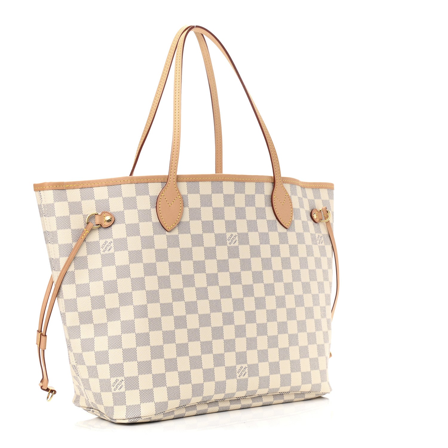 Louis Vuitton Damier Azur Neo Neverfull MM Rose Ballerine 4 of 12