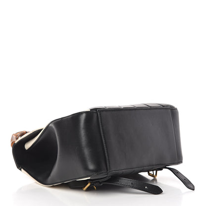Gucci Calfskin Bamboo Trapuntata Queen Margaret Backpack Mystic White Black 4 of 19