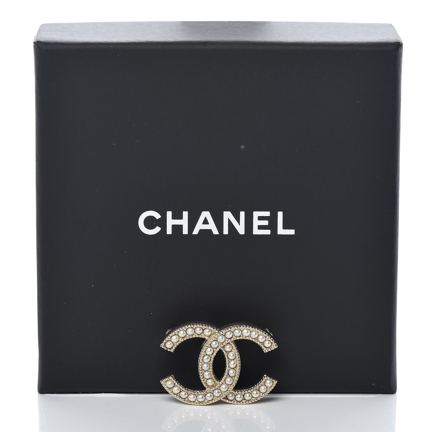 Chanel Pearl CC Mini Brooch Gold 5 of 5