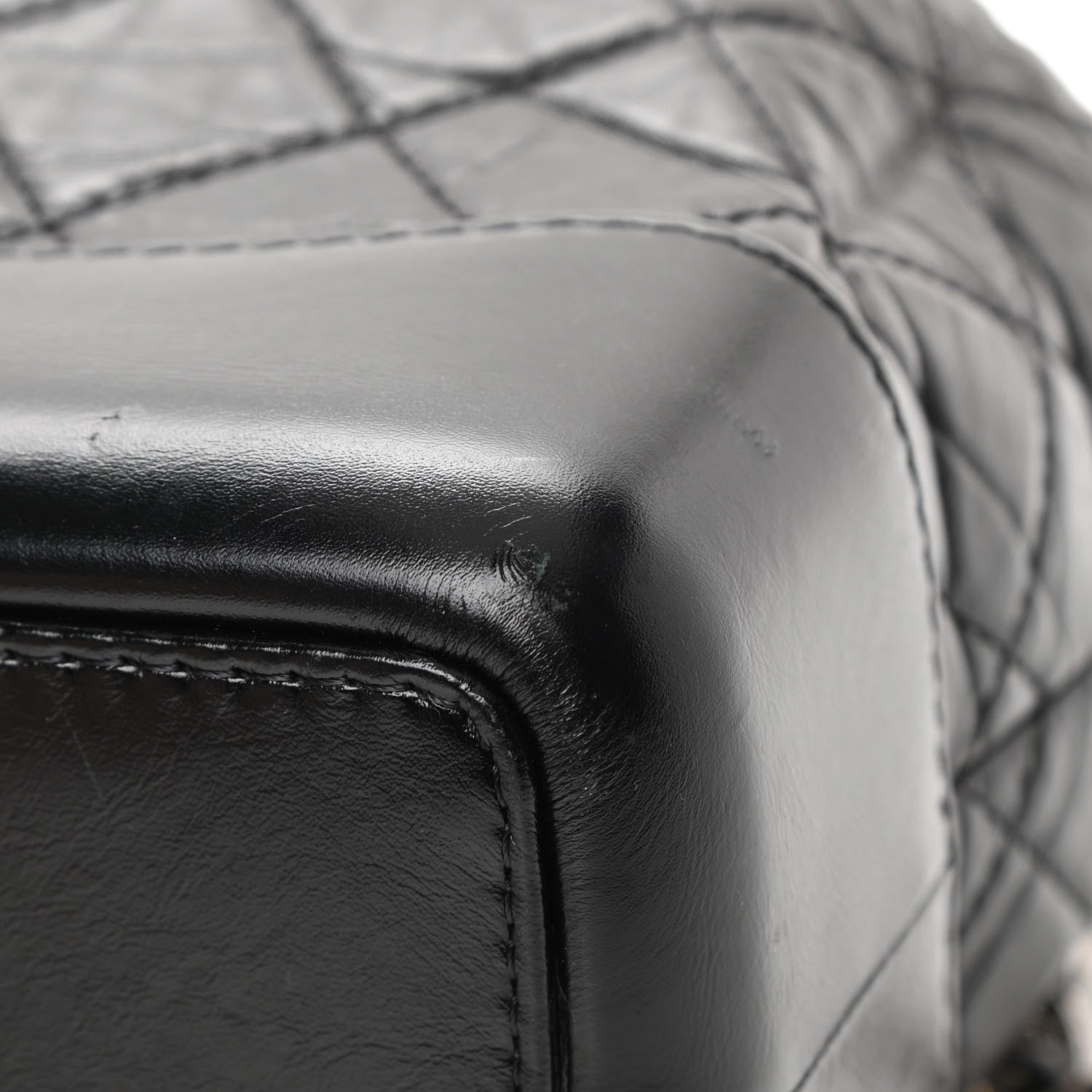 Chanel Aged Calfskin Quilted Small Gabrielle Backpack Black 11 of 12
