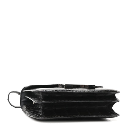 Hermes Shiny Alligator Constance 18 Black 4 of 9