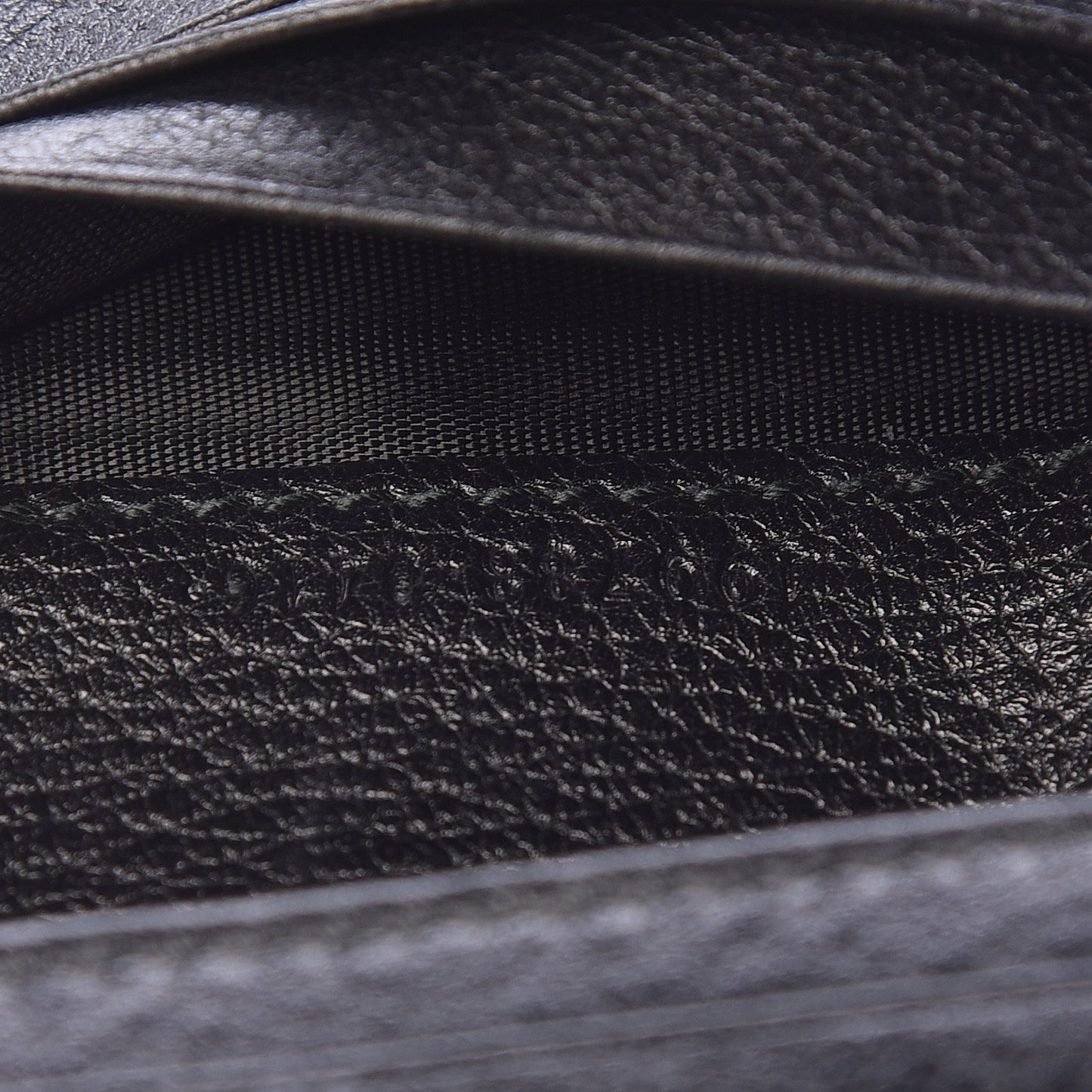 Calfskin Crystal Double G Card Case Black