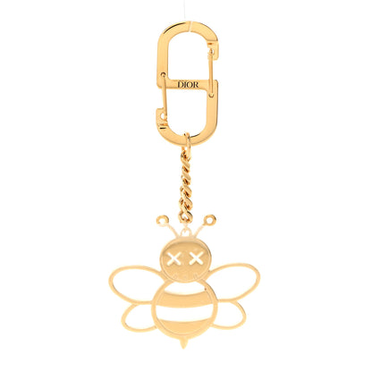 Christian Dior x KAWS Brass Bee Charm Key Ring Gold 1 of 4