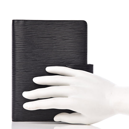 Louis Vuitton Epi Medium Ring Agenda Cover Black 2 of 8