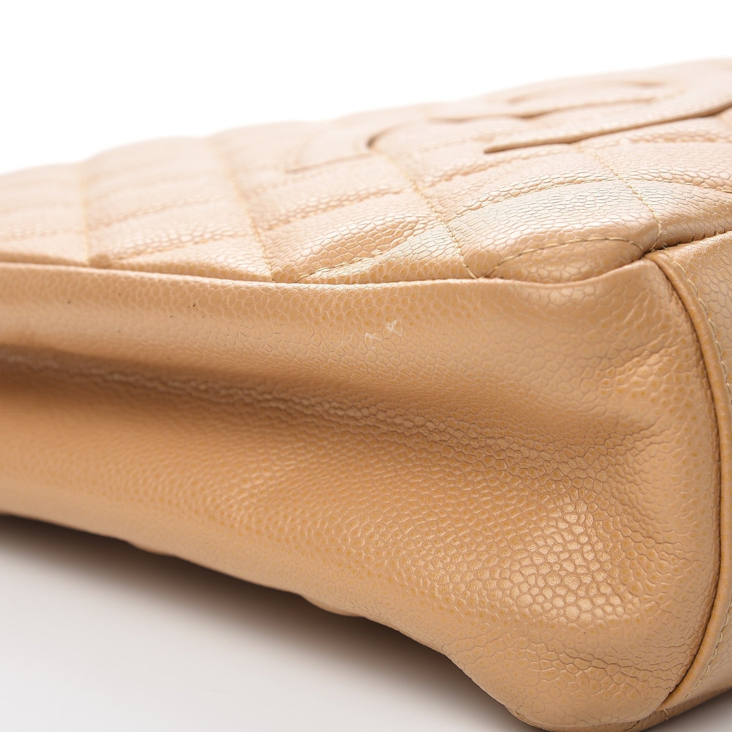 Chanel Caviar Quilted Petit Shopping Tote PST Beige 9 of 11