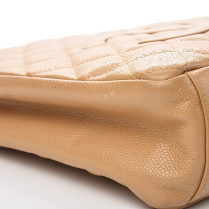 Chanel Caviar Quilted Petit Shopping Tote PST Beige 9 of 11