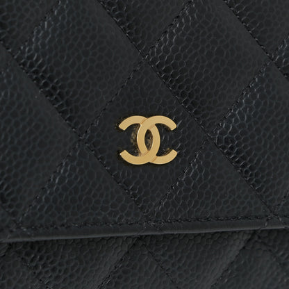 Chanel Caviar Quilted Wallet On Chain WOC Black 12 of 13