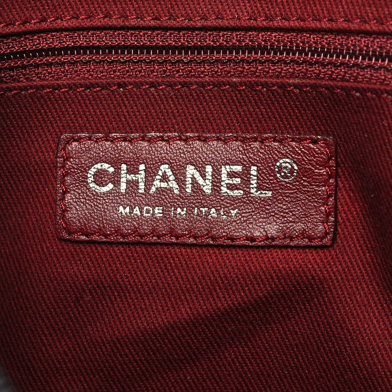 Chanel Aged Calfskin Quilted Cotton Club Pochette Black 6 of 10