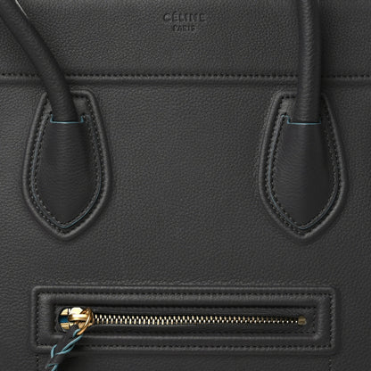 Celine Supple Calfskin Medium Phantom Luggage Liquorice 8 of 10
