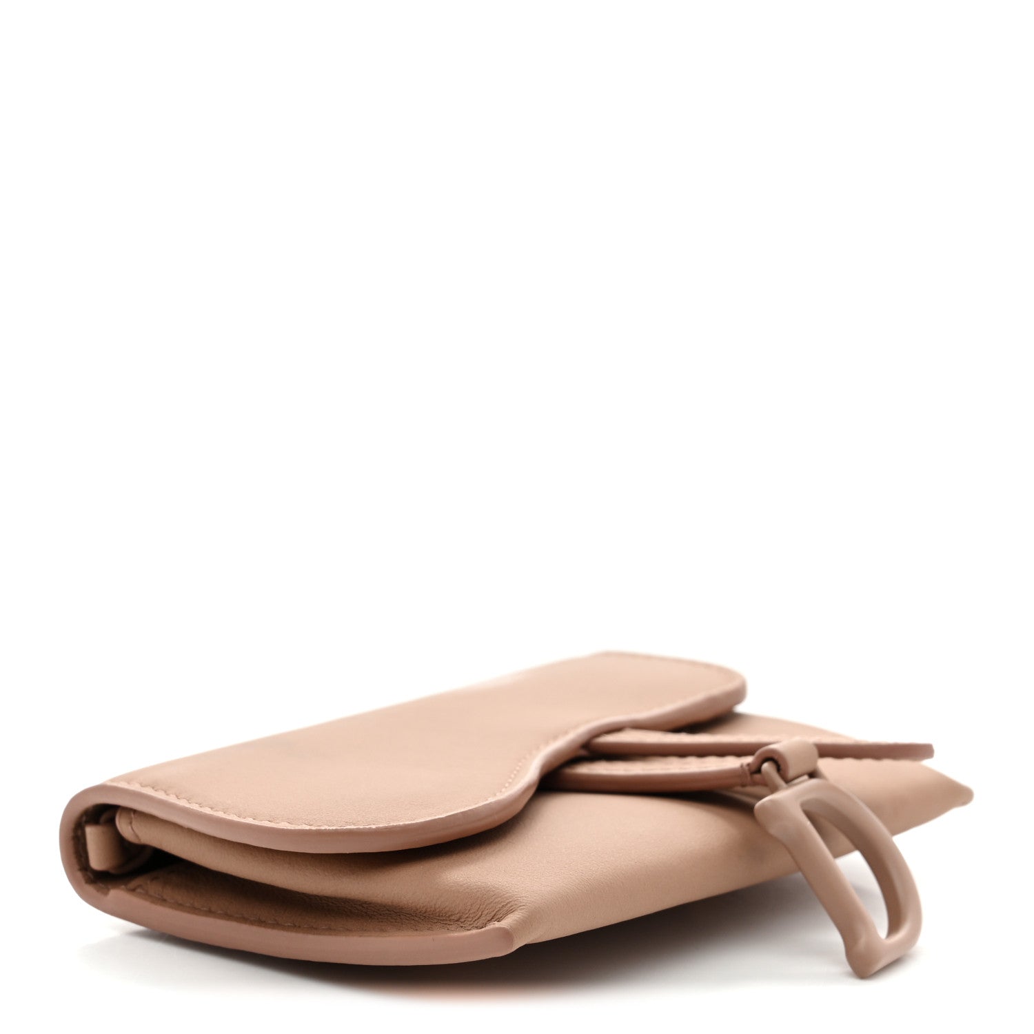 Christian Dior Ultra Matte Calfskin Nano Saddle Chain Pouch Rose Des Vents 3 of 11