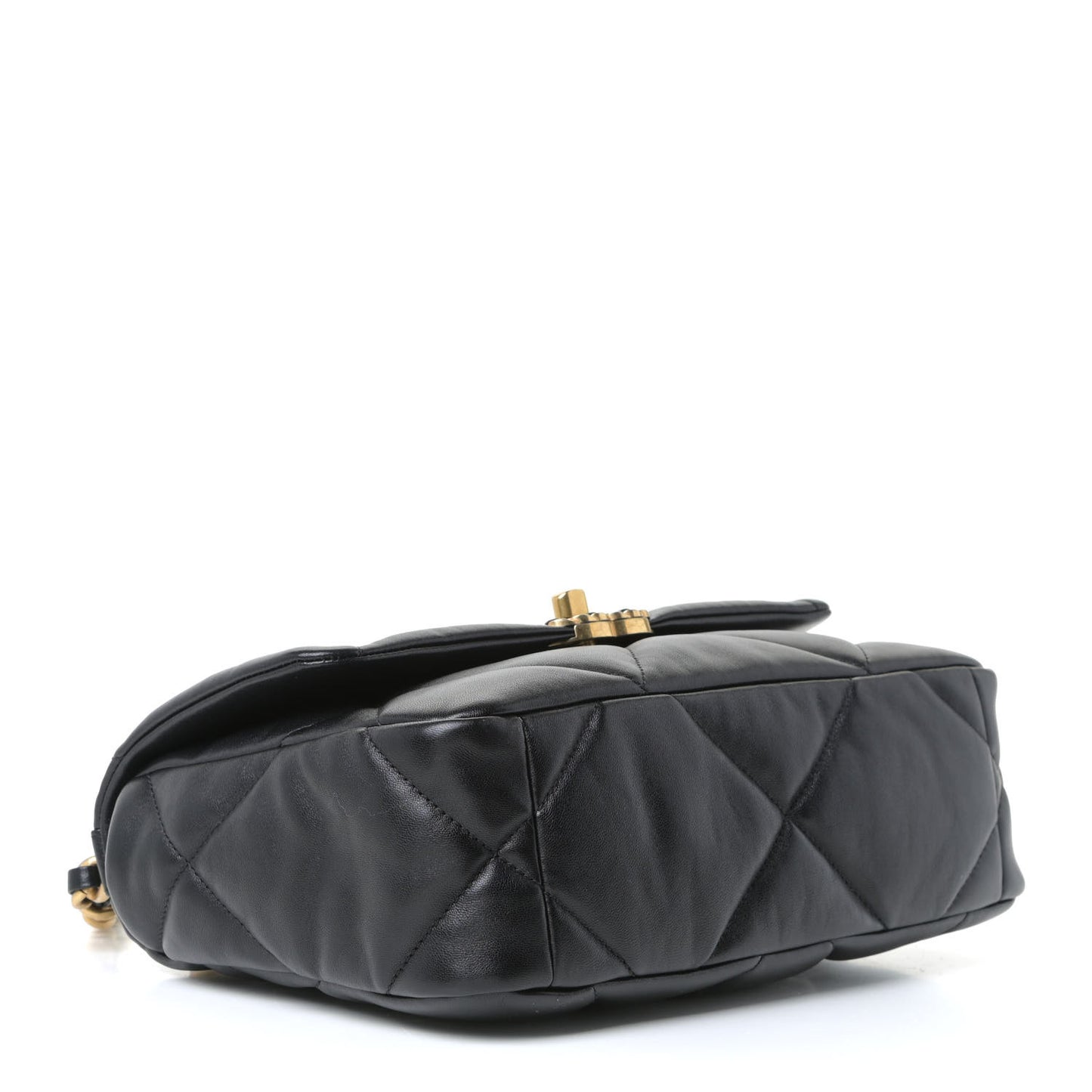 Lambskin Quilted Medium Chanel 19 Flap Black