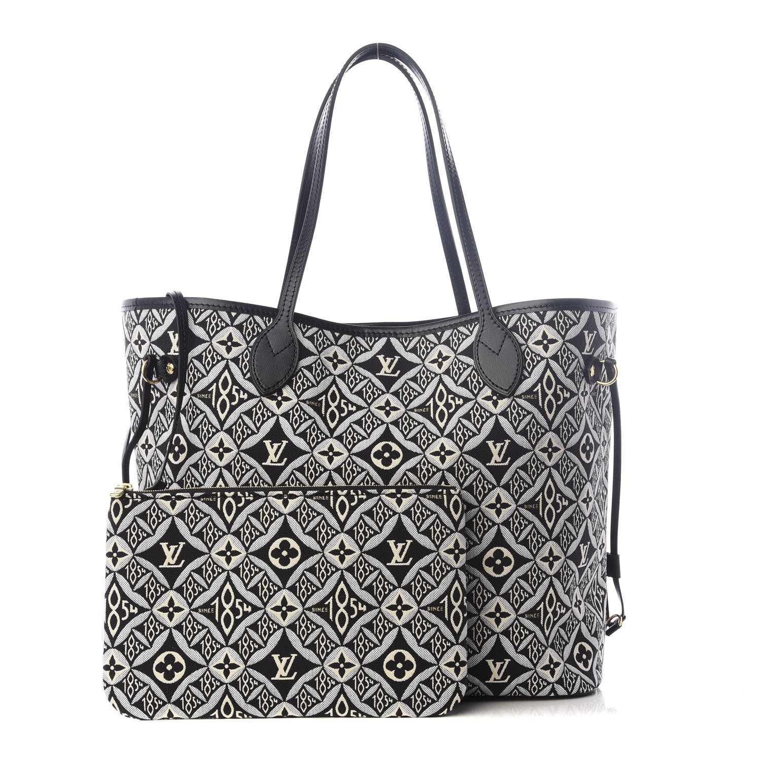 Louis Vuitton Jacquard Since 1854 Neverfull MM Grey 1 of 8