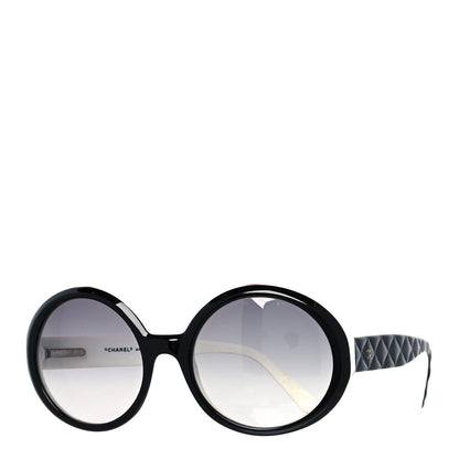 Chanel Quilted CC Mod Sunglasses 5120 Black White 1 of 8