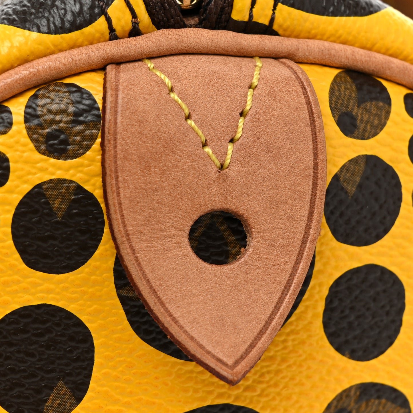 Monogram Kusama Pumpkin Dots Papillon 30 Yellow