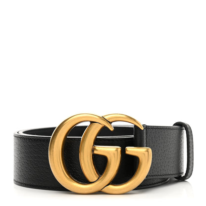 Gucci Textured Calfskin Double G 40mm Belt 85 34 Black 1 of 6