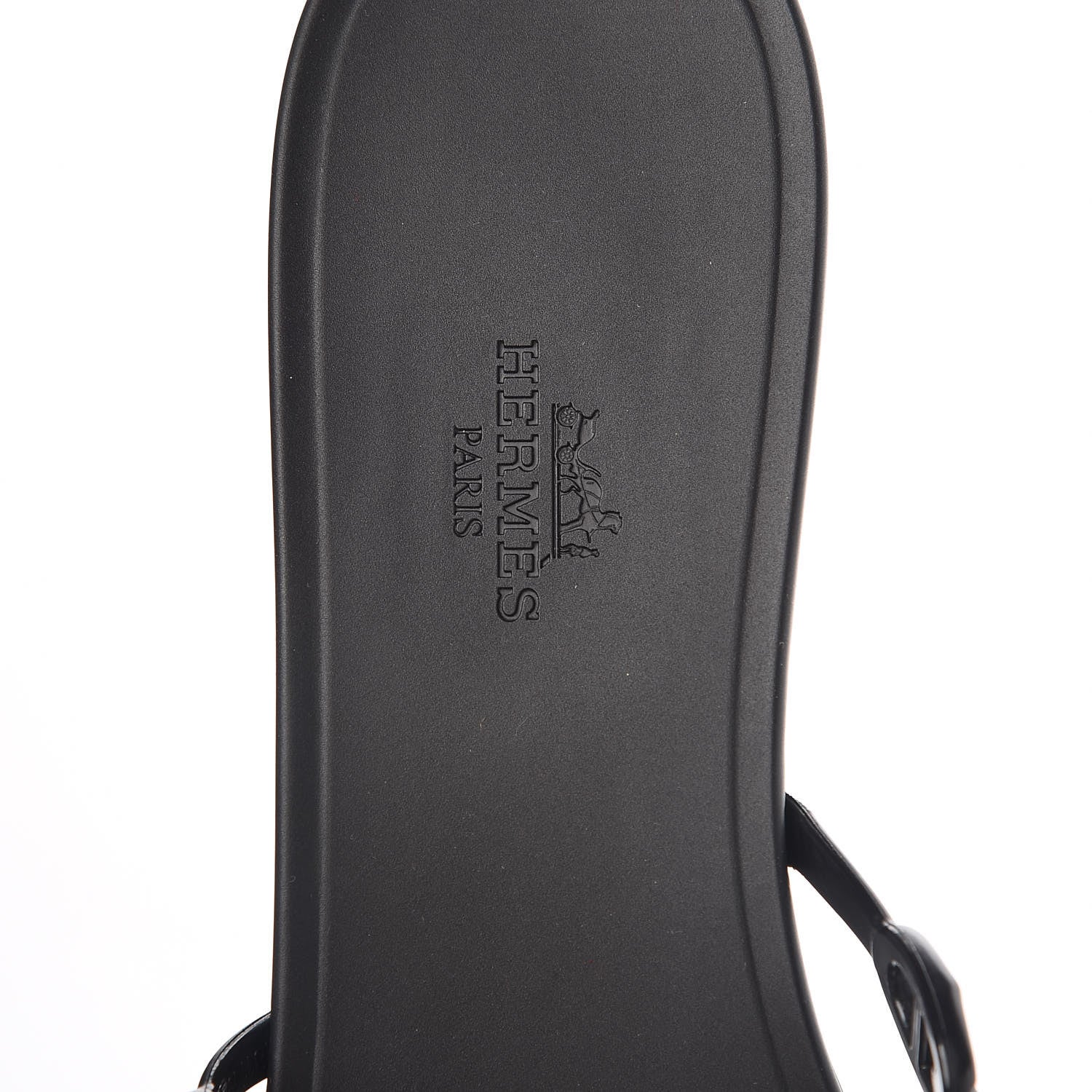Hermes Rubber Chaine d'Ancre Rivage Sandals 41 Black 7 of 8