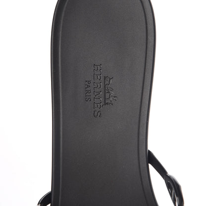 Hermes Rubber Chaine d'Ancre Rivage Sandals 41 Black 7 of 8