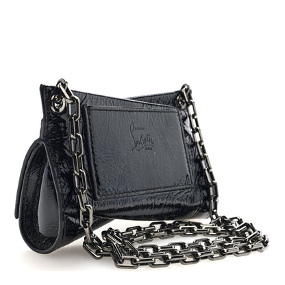 Christian Louboutin Patent Vog Small Loubitwist Clutch Black 3 of 9