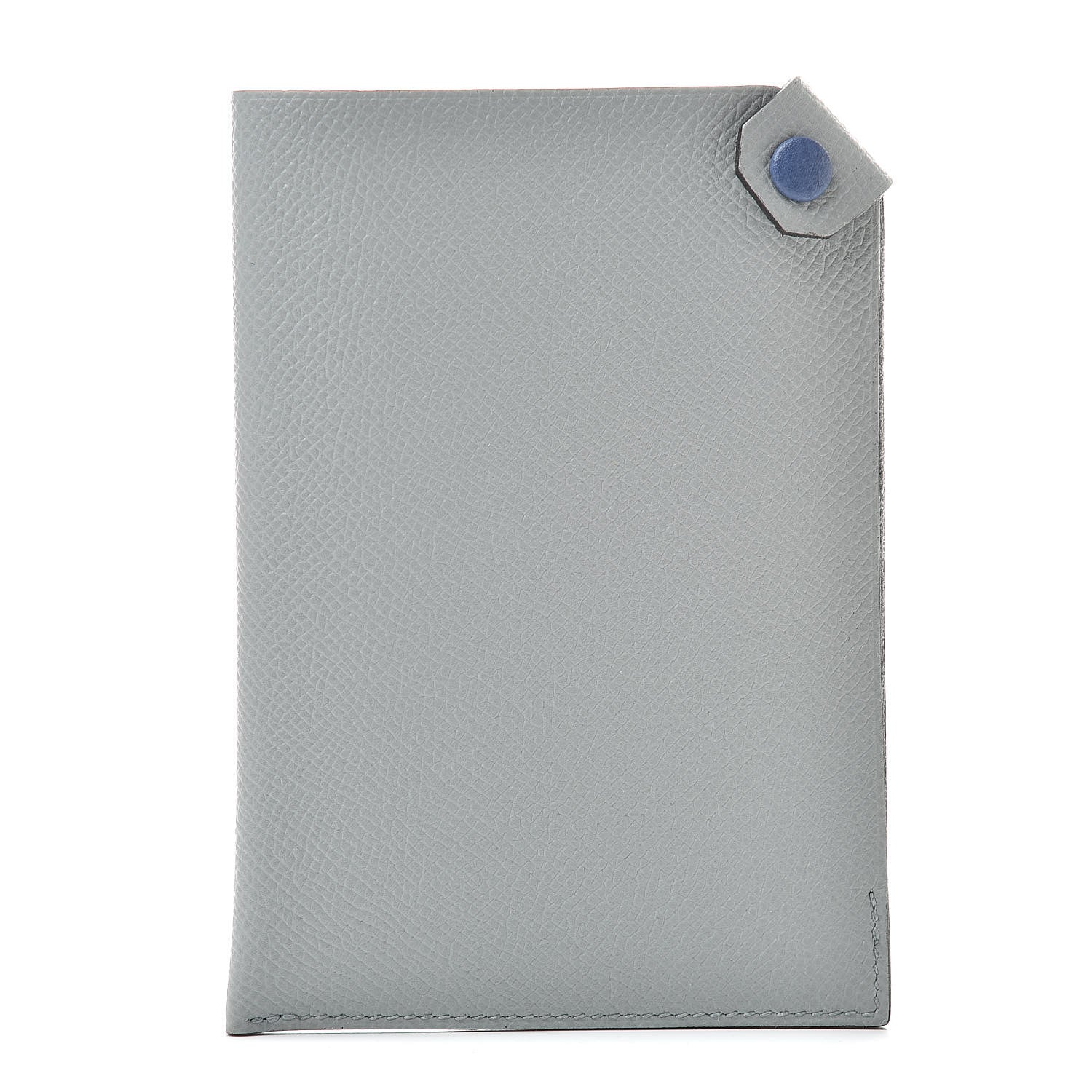 Hermes Epsom Tarmac Aleatoire Passport Holder Bleu Glacier Bleu Brighton 1 of 8