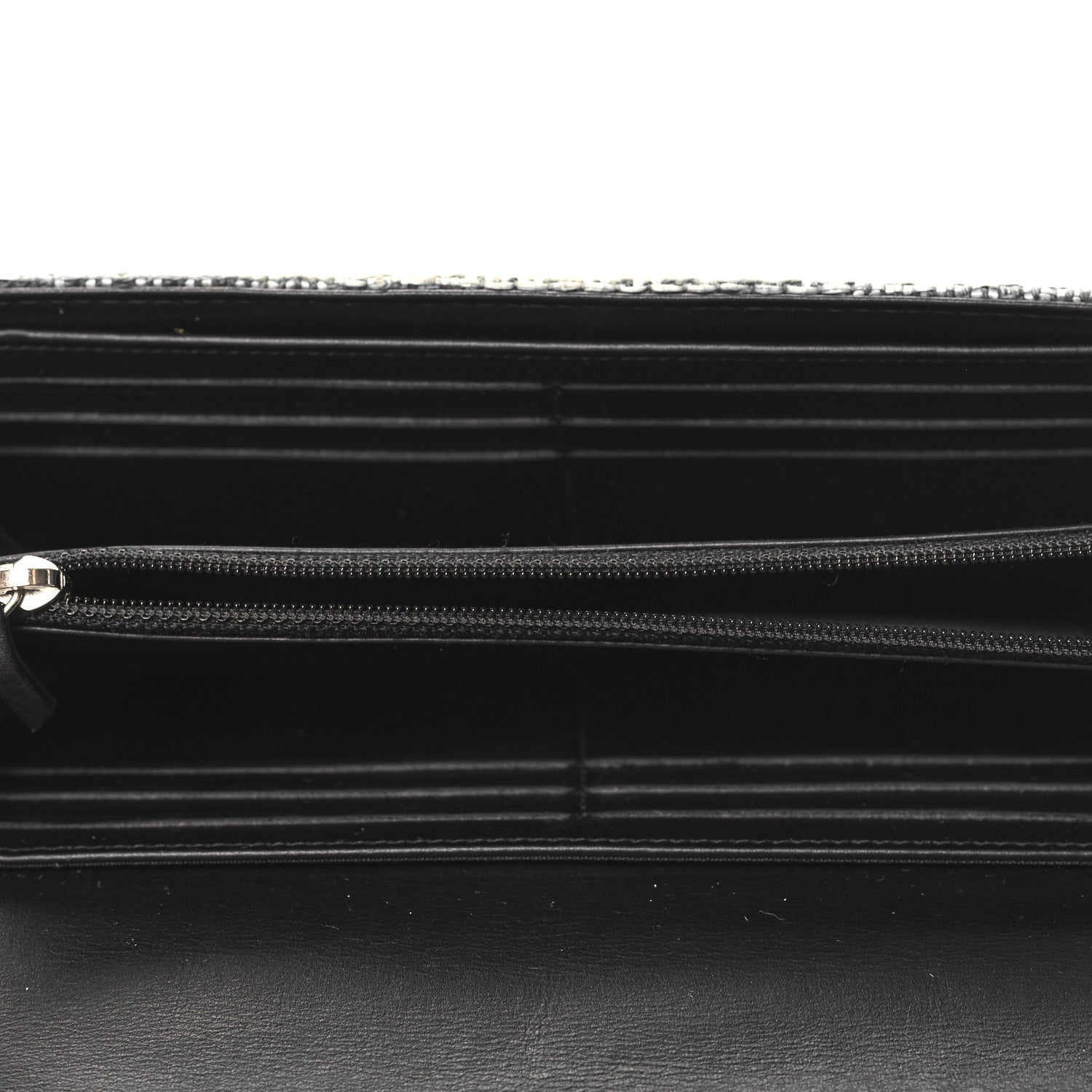 Chanel Canvas Deauville Flap Wallet Grey 5 of 9