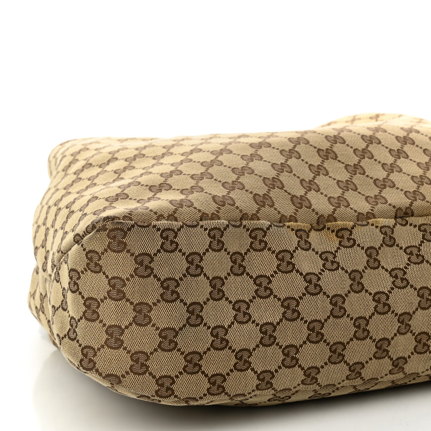 Gucci Monogram Large Horsebit Chain Hobo Dark Brown 9 of 15