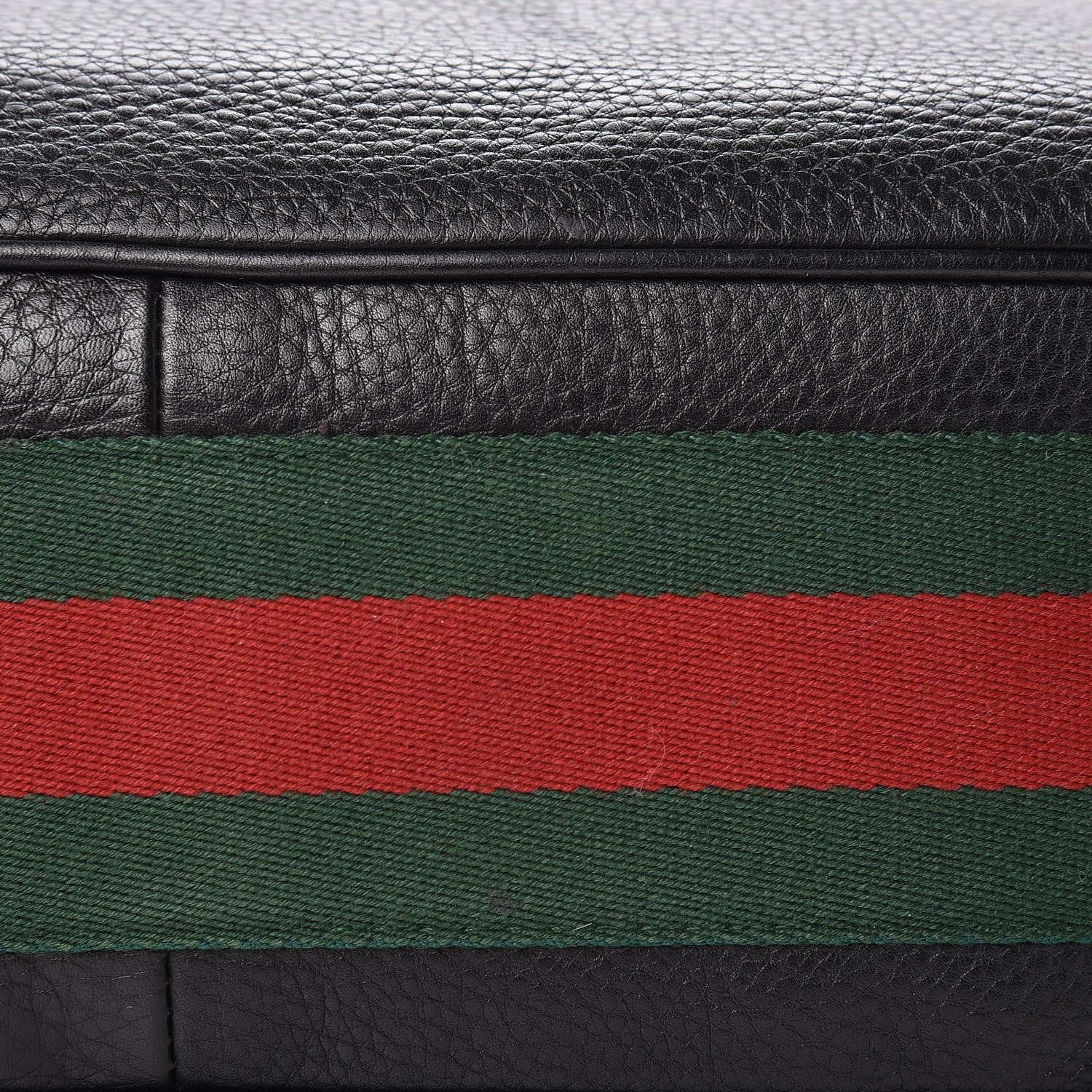 Gucci Pebbled Calfskin Medium Heritage Shoulder Bag Black 18 of 19