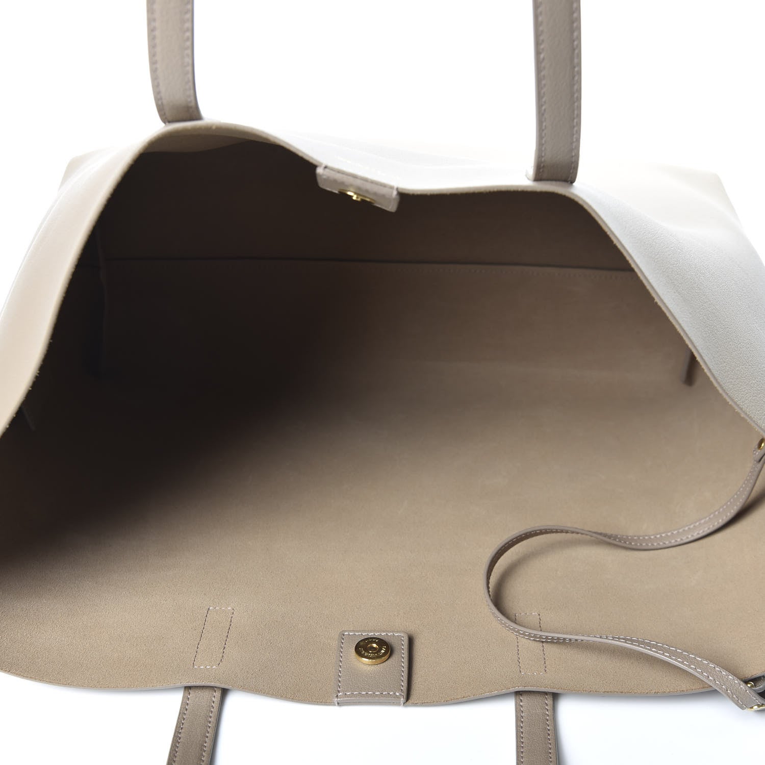 Saint Laurent Calfskin Large Shopping Tote Taupe 4 of 9