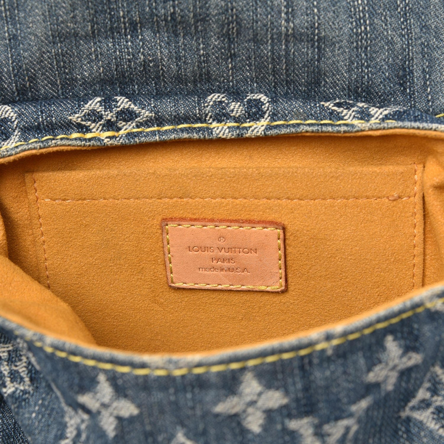Louis Vuitton Monogram Denim Mini Pleaty Blue 6 of 8