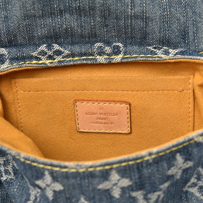 Louis Vuitton Monogram Denim Mini Pleaty Blue 6 of 8