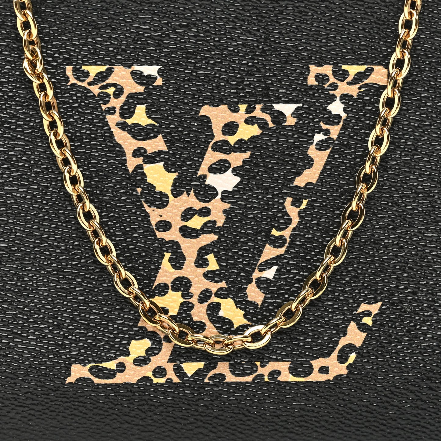 Monogram Giant Jungle Pochette Double Zip Black