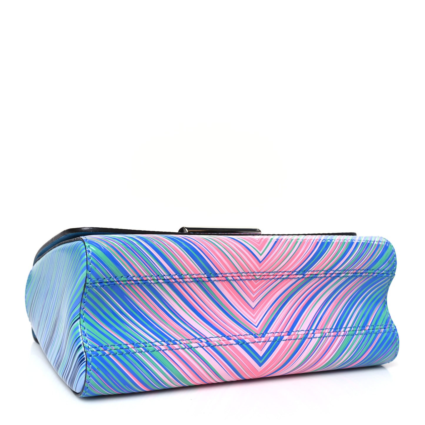 Epi Tropical Twist Shoulder Bag MM Blue Rose