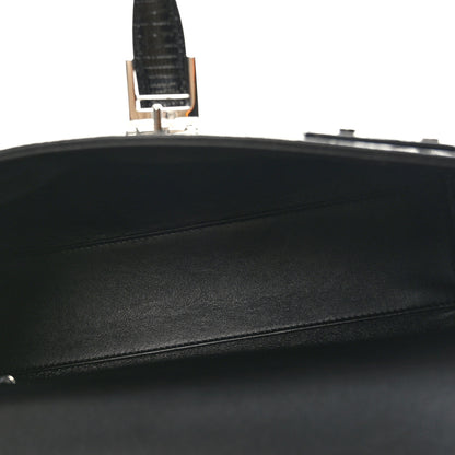 Saint Laurent Lizard Le Fermoir Top Handle Bag Small Black 5 of 9