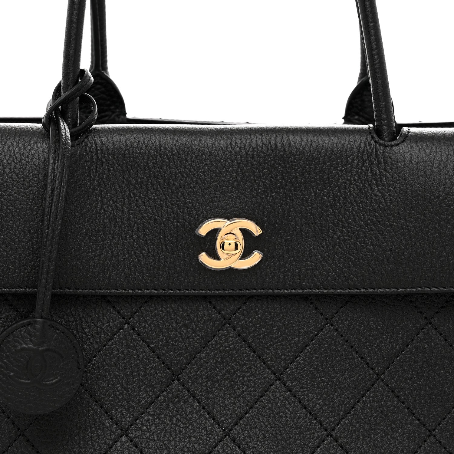 Chanel Grained Calfskin Stitched Urban Essentials Large Shopping Bag Black 8 of 10