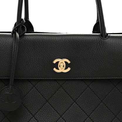 Chanel Grained Calfskin Stitched Urban Essentials Large Shopping Bag Black 8 of 10