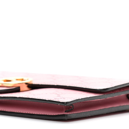 Gucci Guccissima Icon Chain Wallet Carmine Rose 10 of 12