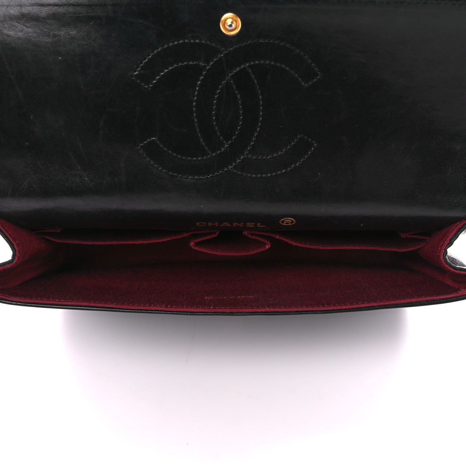 Chanel Lambskin Quilted Small Double Flap Black 5 of 11