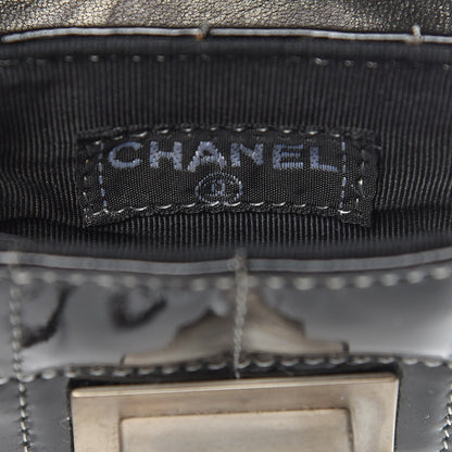 Chanel Patent Calfskin Chocolate Bar Reissue Phone Holder Black 8 of 11
