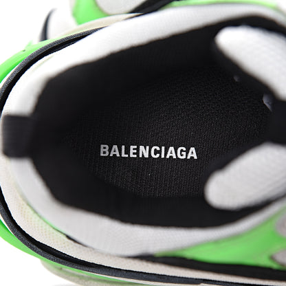 Balenciaga Fabric Mesh Womens Triple S Sneakers 38 White Green Fluo Black 8 of 18