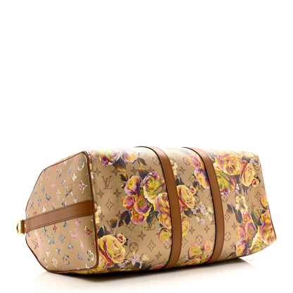 Louis Vuitton Metallic Monogram LV Garden Keepall Bandouliere 45 Gold 3 of 7