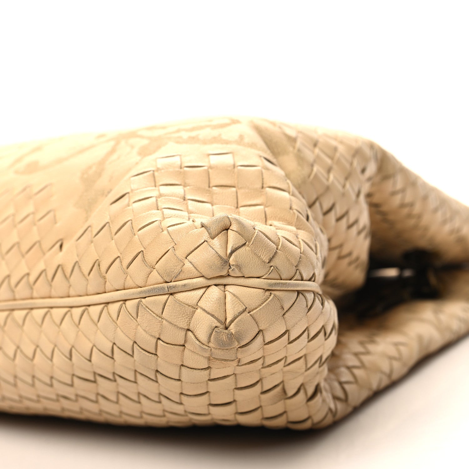 Bottega Veneta Nappa Intreciatto Butterfly Farfalle Tote Cream 10 of 11