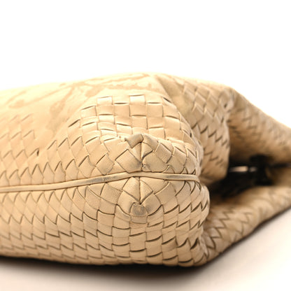 Bottega Veneta Nappa Intreciatto Butterfly Farfalle Tote Cream 10 of 11