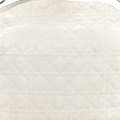 Christian Dior Lambskin Cannage Large Dior Soft Hobo White 8 of 12