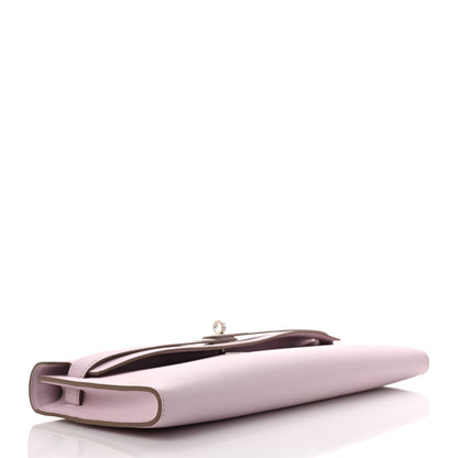 Hermes Swift Kelly Cut Clutch Pochette Mauve Pale 4 of 7