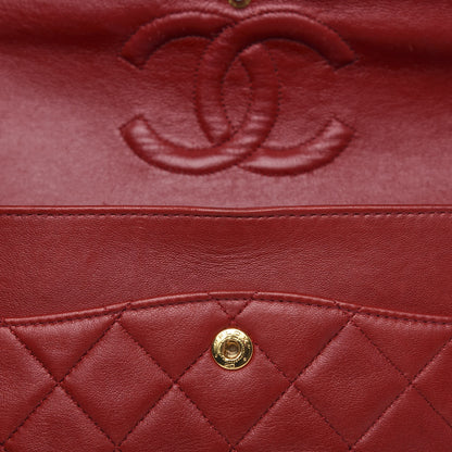 Chanel Lambskin Quilted Medium Double Flap Red 11 of 17
