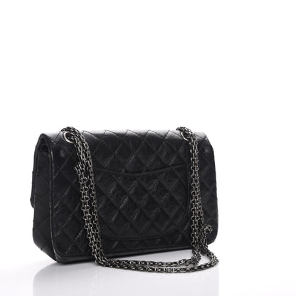 Chanel Aged Calfskin Lucky Charms 2.55 Reissue 225 Flap Black 3 of 8