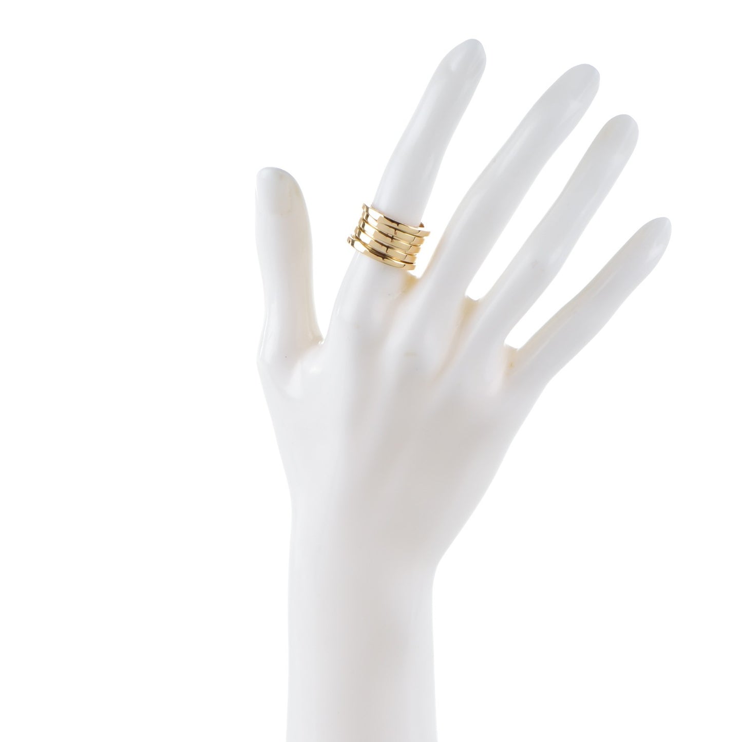 18K Yellow Gold B.Zero1 Four-Band Ring 51 5.75